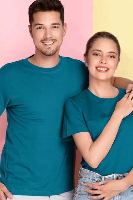 Tričko lehké s krátkým rukávem, petrol blue