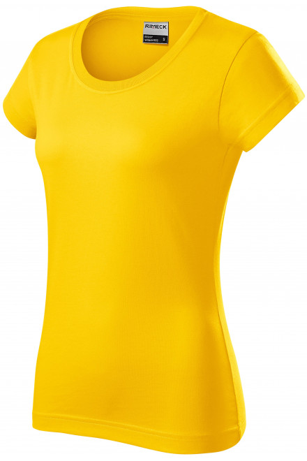 Odolné dámské tričko tlustší, žlutá, trička s krátkými rukávy
