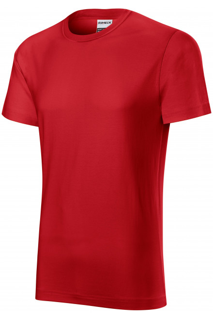 Odolné pánské tričko tlustší, červená, jednobarevná trička