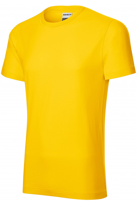 Odolné pánské tričko tlustší, žlutá