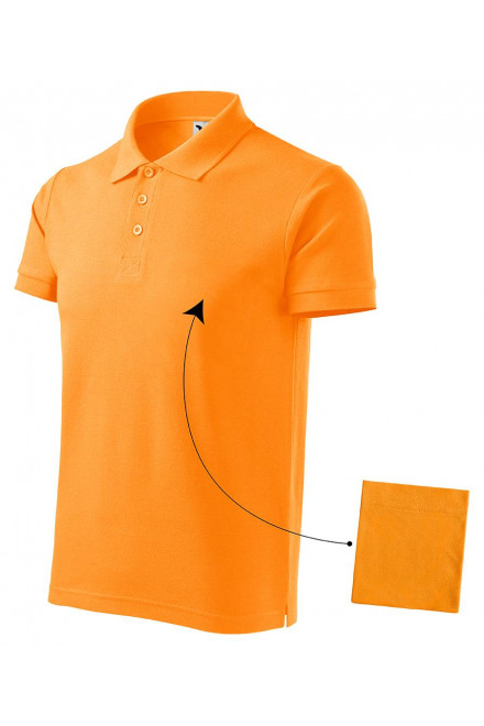 Pánská elegantní polokošile, mandarinková oranžová, pánská trička
