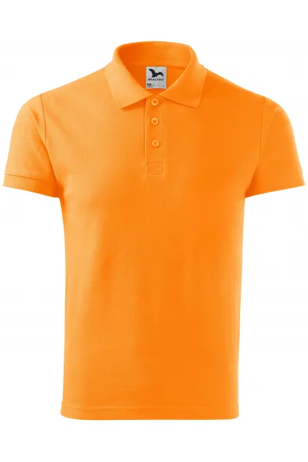 Pánská elegantní polokošile - mandarinková oranžová, XL