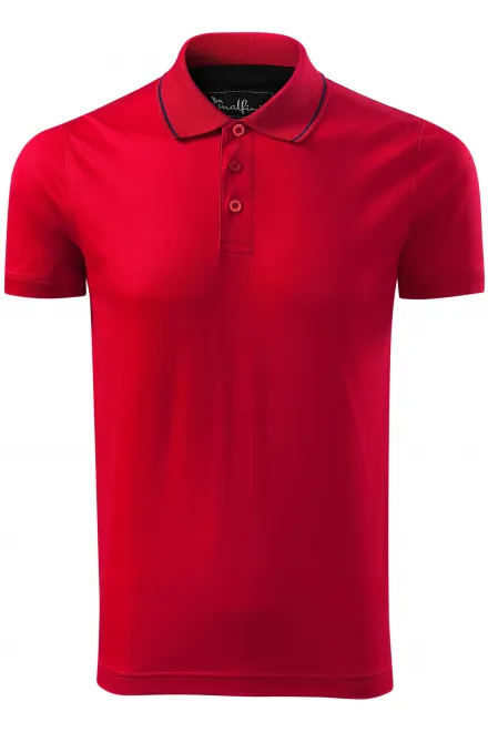 Pánská elegantní polokošile mercerovaná - formula red, L
