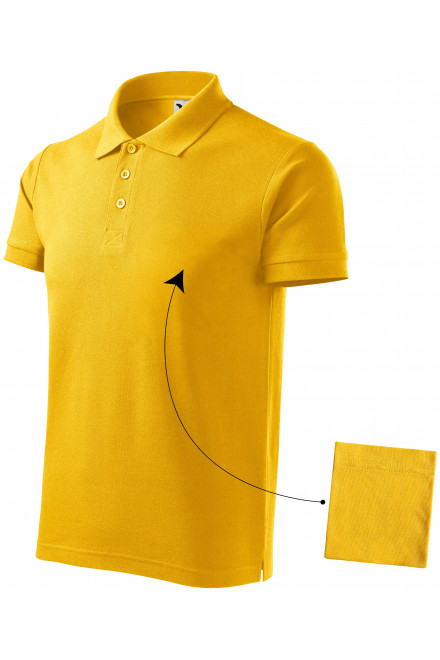 Pánská elegantní polokošile, žlutá, pánská trička