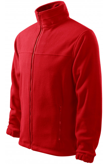 Pánska fleecová bunda, červená, pánské mikiny