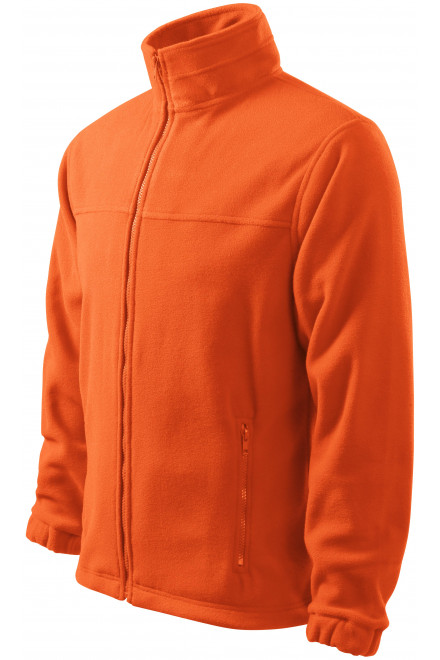 Pánska fleecová bunda, oranžová, pánské mikiny