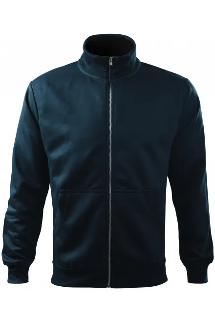 Pánská mikina jednoduchá bez kapuce - tmavomodrá, M