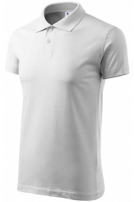 Pánská polokošile jednoduchá, bílá, trička s krátkými rukávy
