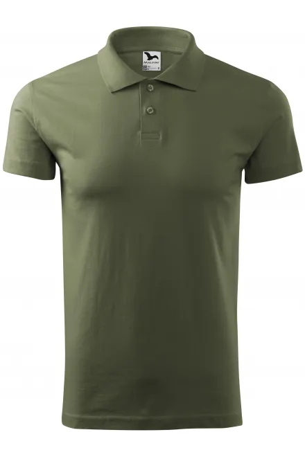 Pánská polokošile jednoduchá - khaki, S