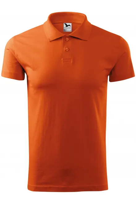 Pánská polokošile jednoduchá - oranžová, S