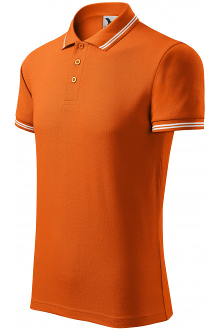 Pánská polokošile kontrastní, oranžová, pánská trička