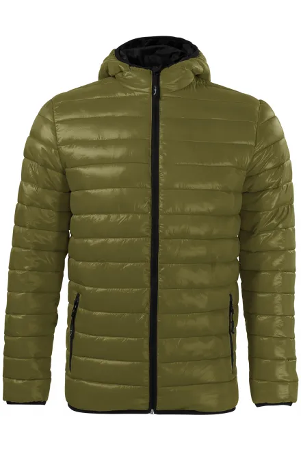 Pánská prošívaná bunda - avokádová, L