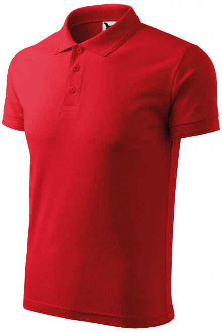 Pánská volná polokošile, červená, pánská trička