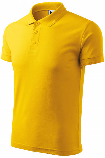 Pánská volná polokošile, žlutá, žlutá trička