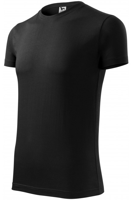 Pánské módní tričko, černá, trička s krátkými rukávy