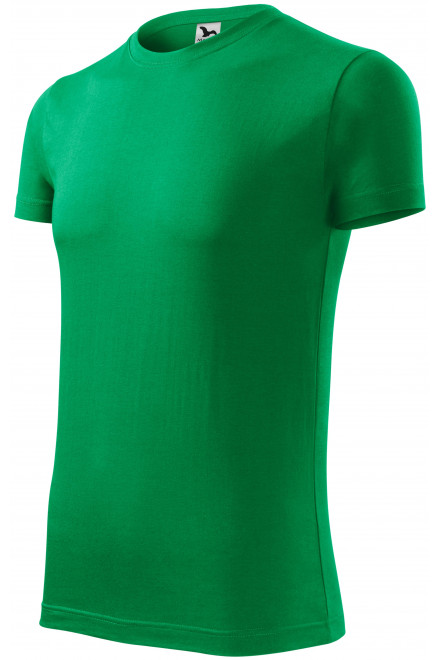 Pánské módní tričko, trávově zelená, trička bez potisku