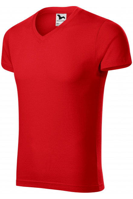 Pánské přiléhavé tričko, červená, trička na potisk