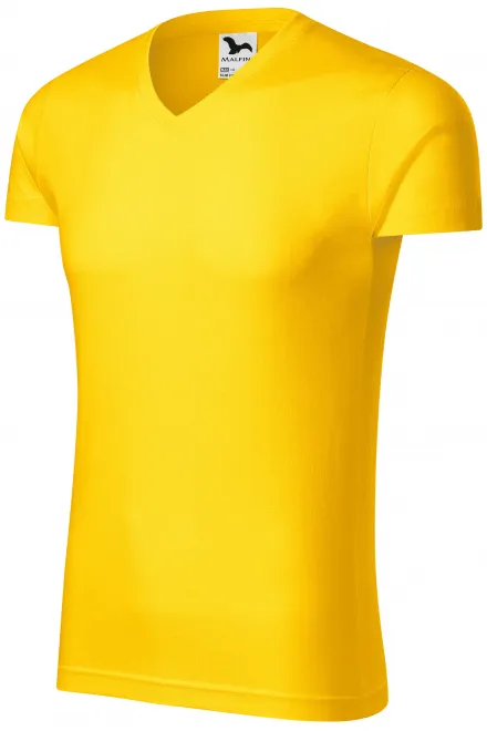 Pánské přiléhavé tričko, žlutá