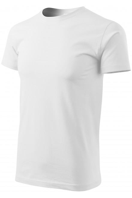 Pánské triko jednoduché, bílá, trička s krátkými rukávy