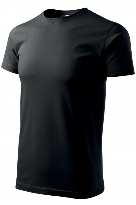 Pánské triko jednoduché, černá, černá trička