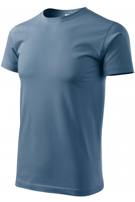 Pánské triko jednoduché, denim, jednobarevná trička