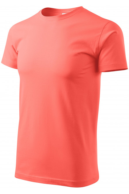Pánské triko jednoduché, korálová, oranžová trička