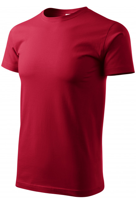 Pánské triko jednoduché, marlboro červená, trička s krátkými rukávy