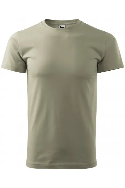 Pánské triko jednoduché - svetlá khaki, XS