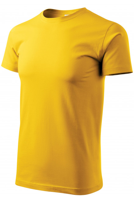 Pánské triko jednoduché, žlutá, pánská trička