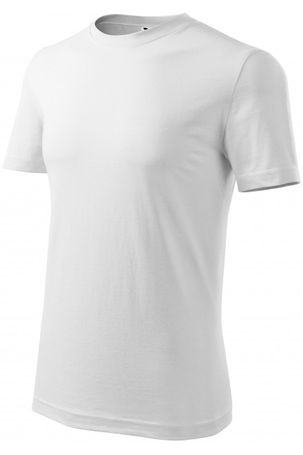 Pánské triko klasické, bílá, trička s krátkými rukávy