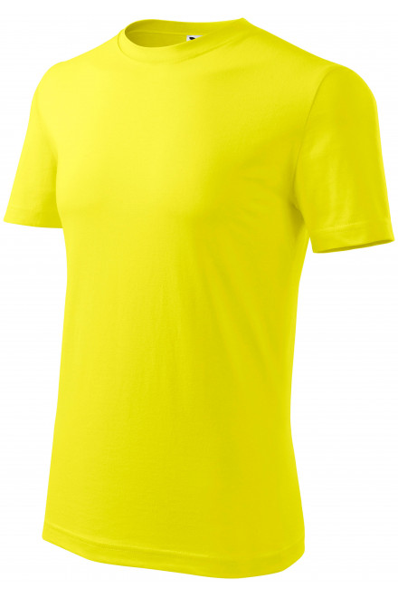 Pánské triko klasické, citrónová, žlutá trička