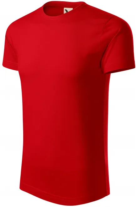 Pánské triko, organická bavlna, červená