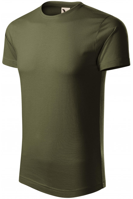 Pánské triko, organická bavlna, military, zelená trička