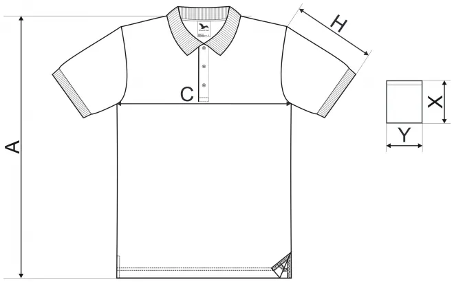 Pánská elegantní polokošile - tabulka velikostí