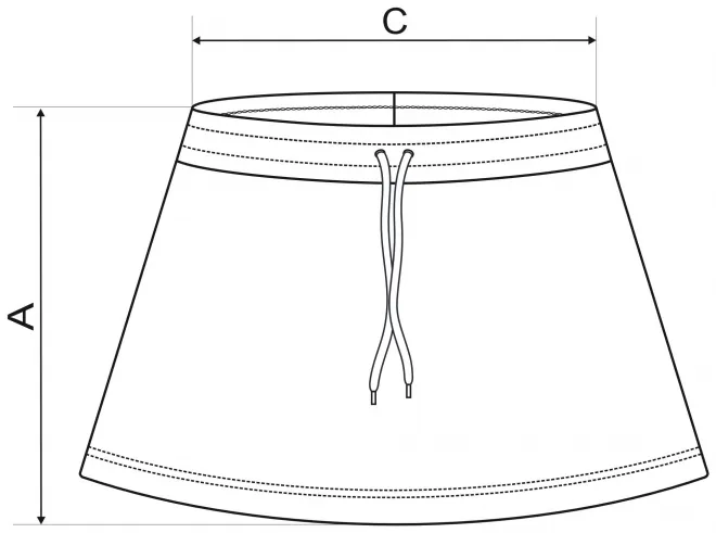 Sukně dámská - tabulka velikostí