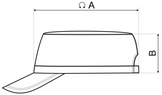 Trendová kšiltovka - tabulka velikostí