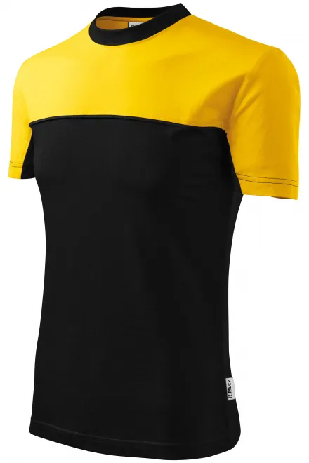 Tričko dvoubarevné, žlutá
