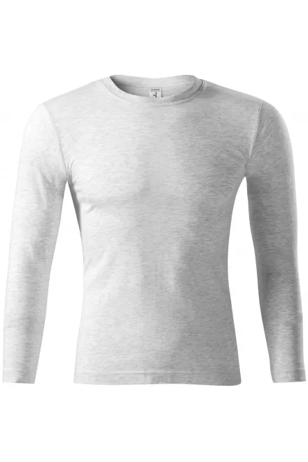 Tričko s dlouhým rukávem,  lehčí - světlešedý melír, M