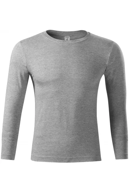 Tričko s dlouhým rukávem,  lehčí - tmavěšedý melír, M