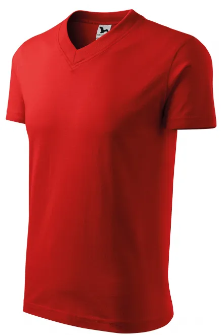 Tričko s krátkým rukávem, středně hrubé, červená