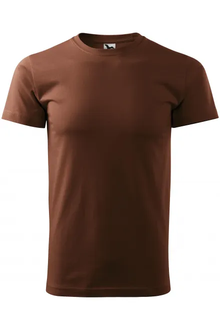 Tričko vyšší gramáže unisex - čokoládová, XS