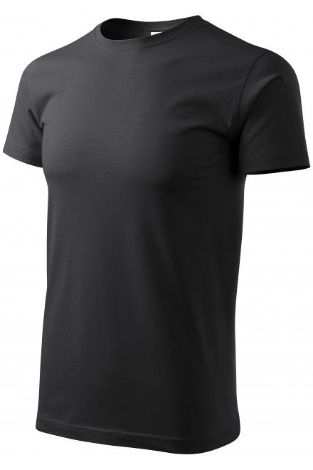 Tričko vyšší gramáže unisex, ebony gray, trička s krátkými rukávy
