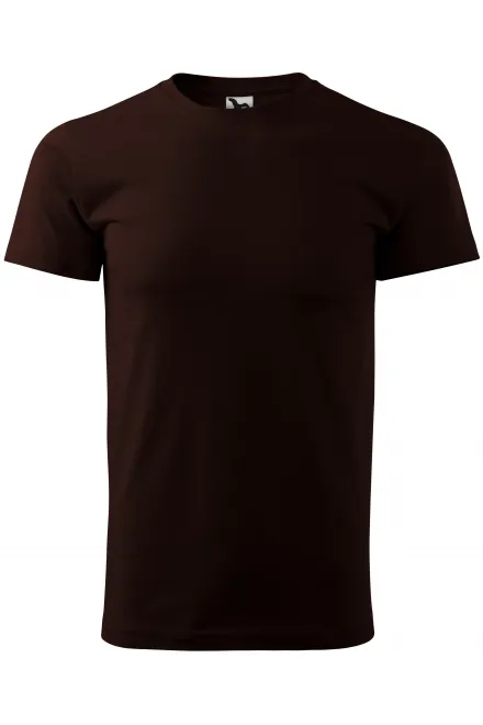 Tričko vyšší gramáže unisex - kávová, XS