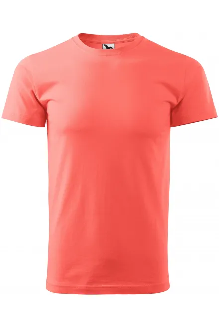 Tričko vyšší gramáže unisex - korálová, XS