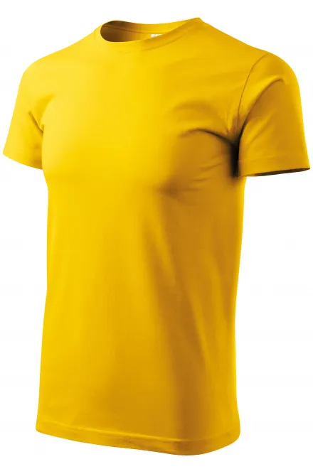 Tričko vyšší gramáže unisex, žlutá