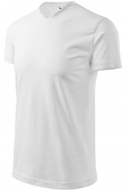 Triko s krátkým rukávem, hrubší, bílá, jednobarevná trička